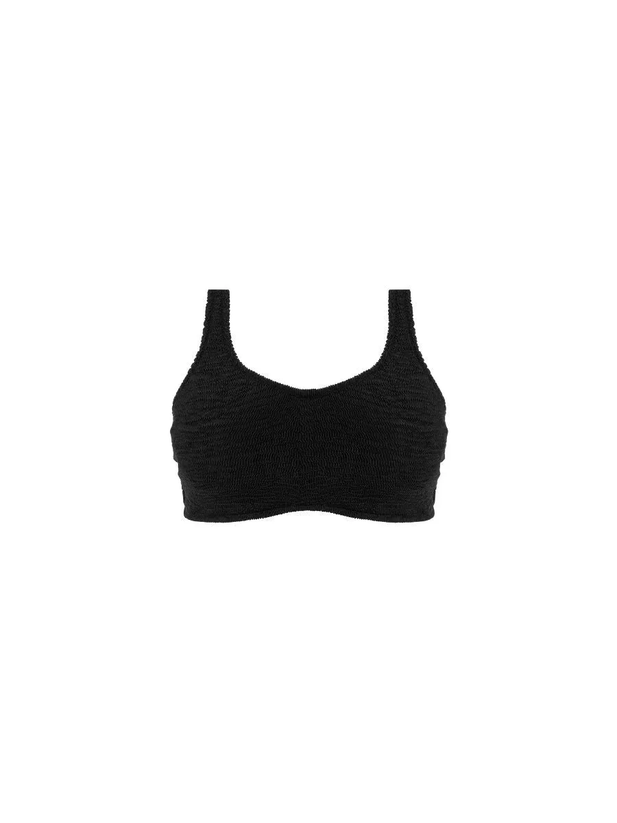 Ibiza Waves Bralette Bikini Top - Black