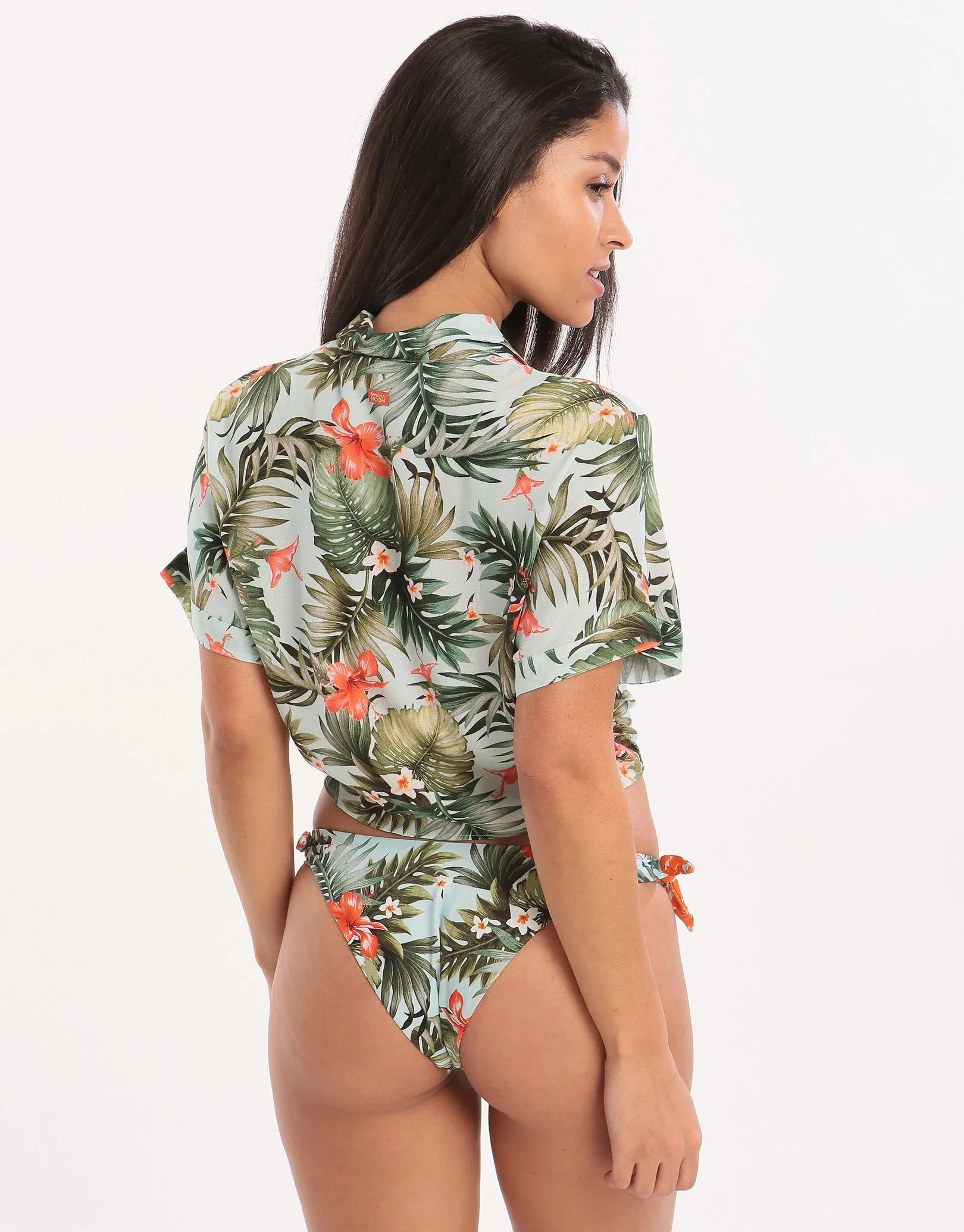 Iquitosvoil Kaimi Cropped Shirt - Sky