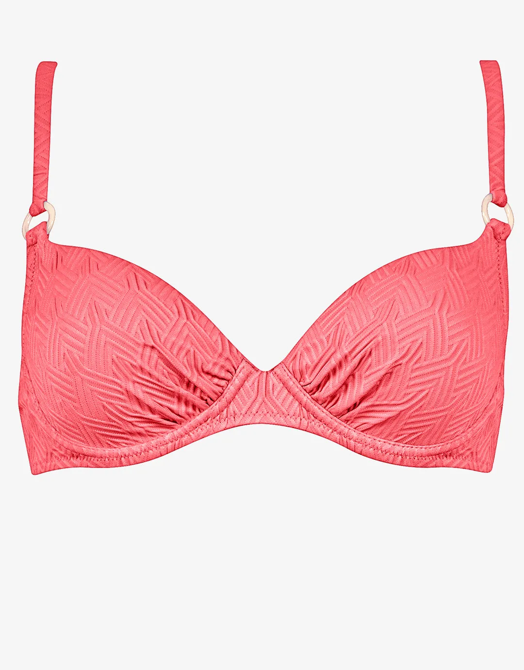 Island Nostalgia Underwired Bikini Top - Ocean Coral