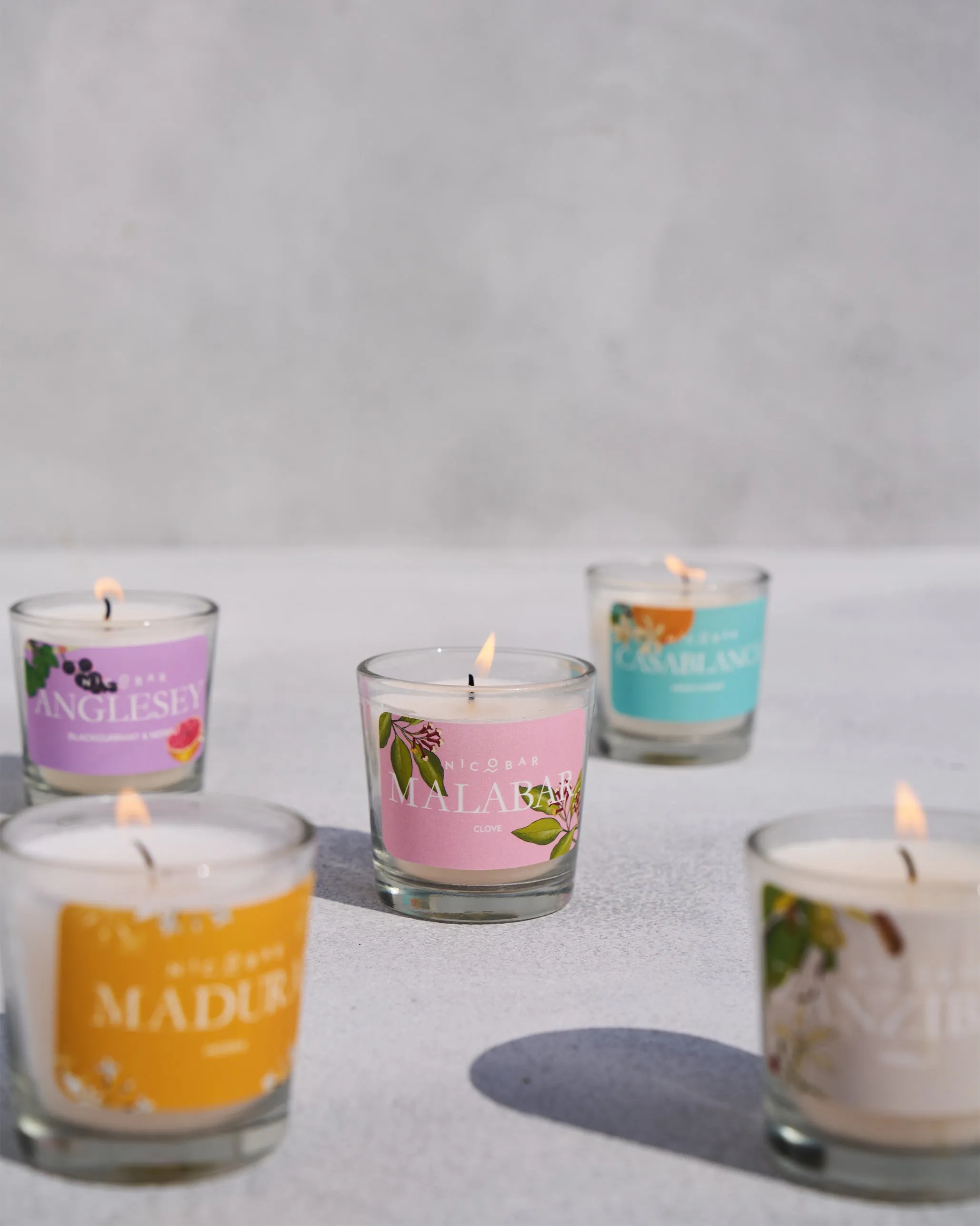 Jar Candles - Set of 5