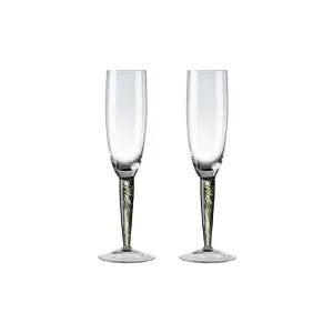 Jet Set of 2 champagne flutes, 240ml ceramic platter, appetizer tray