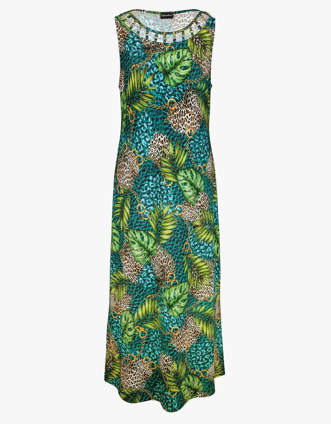 Jungle Jewels Midi Dress - Mangrove Forest