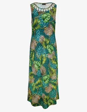 Jungle Jewels Midi Dress - Mangrove Forest