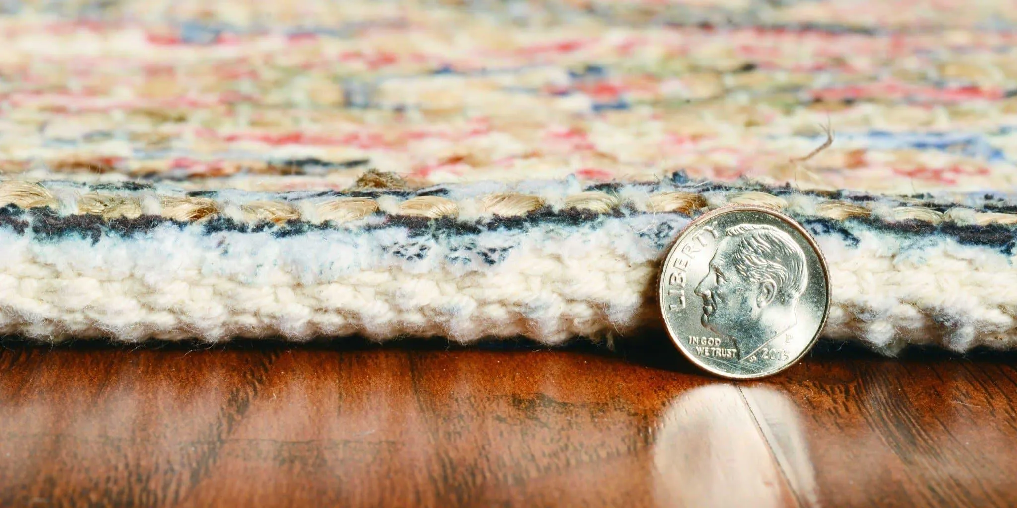 Jute Charcoal Printed Area Rug 27" x 45"