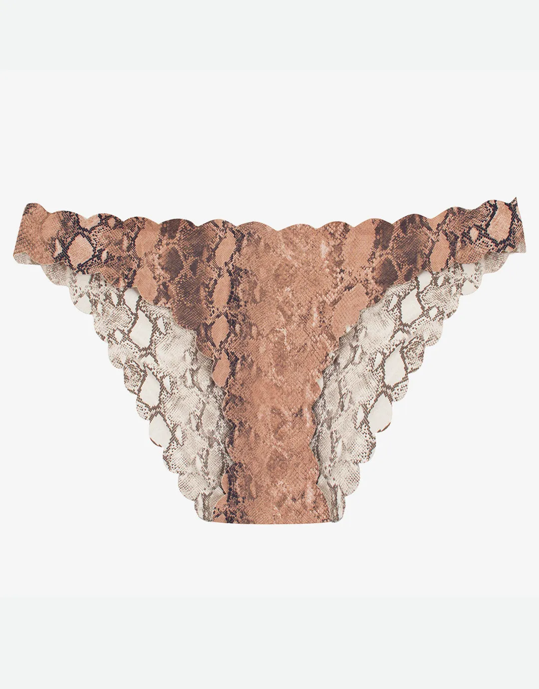 Kaa Reversible Seamless Wave Full Bikini Pant - Animal