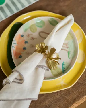 Kachnar Napkin Rings (Set of 4) dinnerware set, ceramic plates