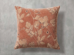 Kaylan Embroidered Botanical Pillow