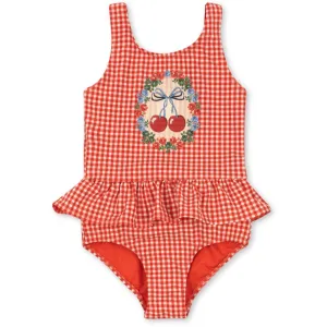 Konges Dress Wrap Dress Women,Midaxi Dress,Cutout Bodycon Dress,Asymmetric Hem Dress,Breathable Summer Sundress,Reversible Midi Dress,Silk Slip Dress, Hand-Embroidered Maxi DressFiery Red Soline Swimsuit