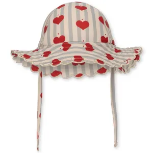 Konges Sl?jd Amour Blue Stripe Baie Scallop UV Sun Hat