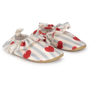 Konges Sljd Amour Blue Stripe Frill UV Swim Shoes
