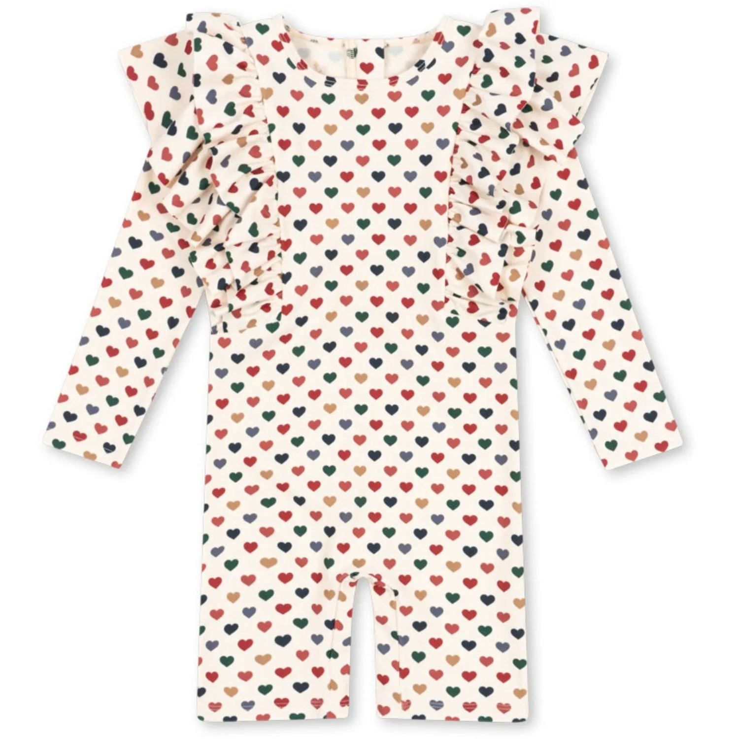 Konges Sljd Coeur Color Manuca Frill Onesie Grs