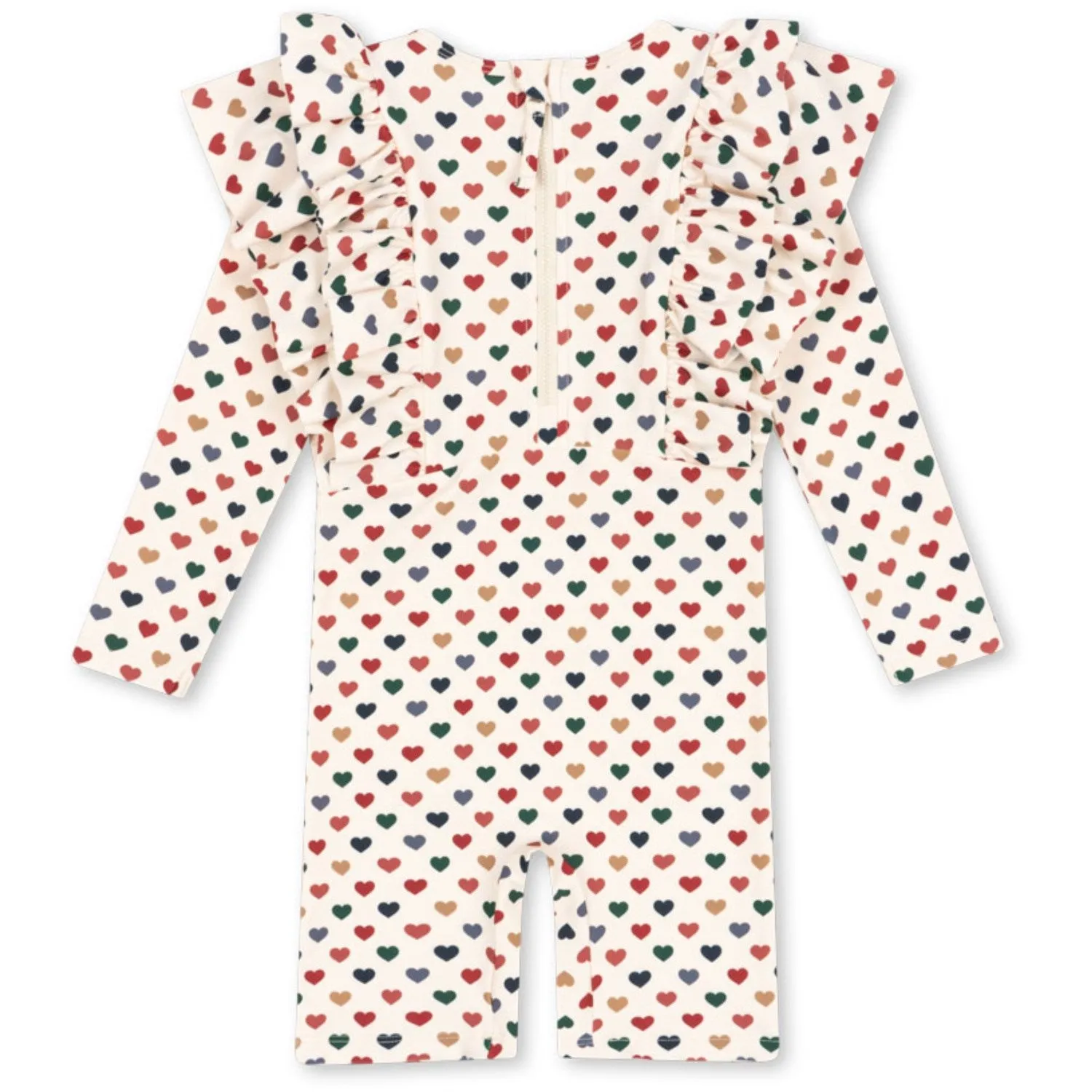 Konges Sljd Coeur Color Manuca Frill Onesie Grs