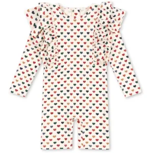 Konges Sljd Coeur Color Manuca Frill Onesie Grs