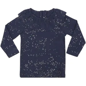 Konges Sl?jd Girls UV Tee LS Navy Etoile Gold