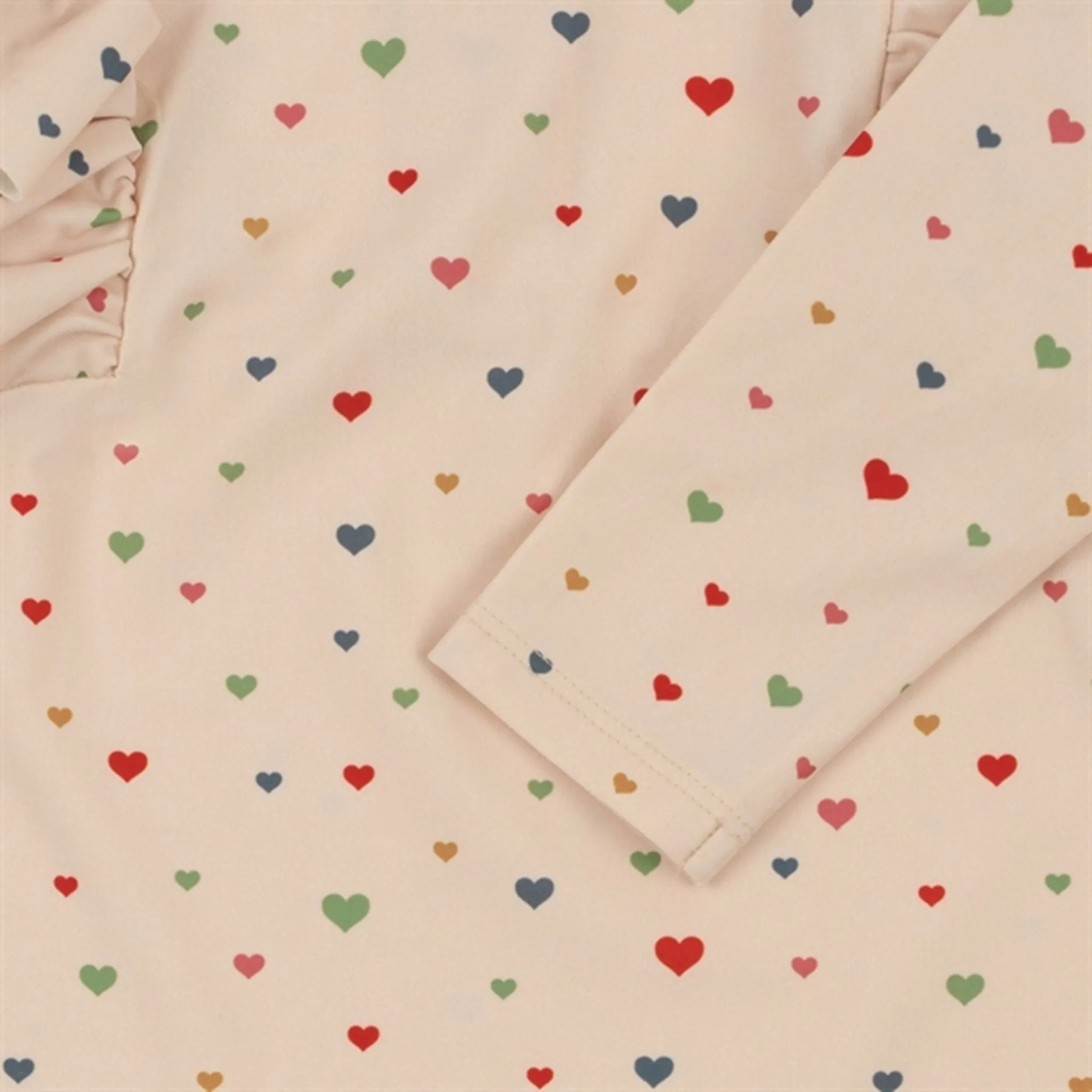 Konges Sl?jd Multi Hearts Manuca Frill UV Swim Onesie