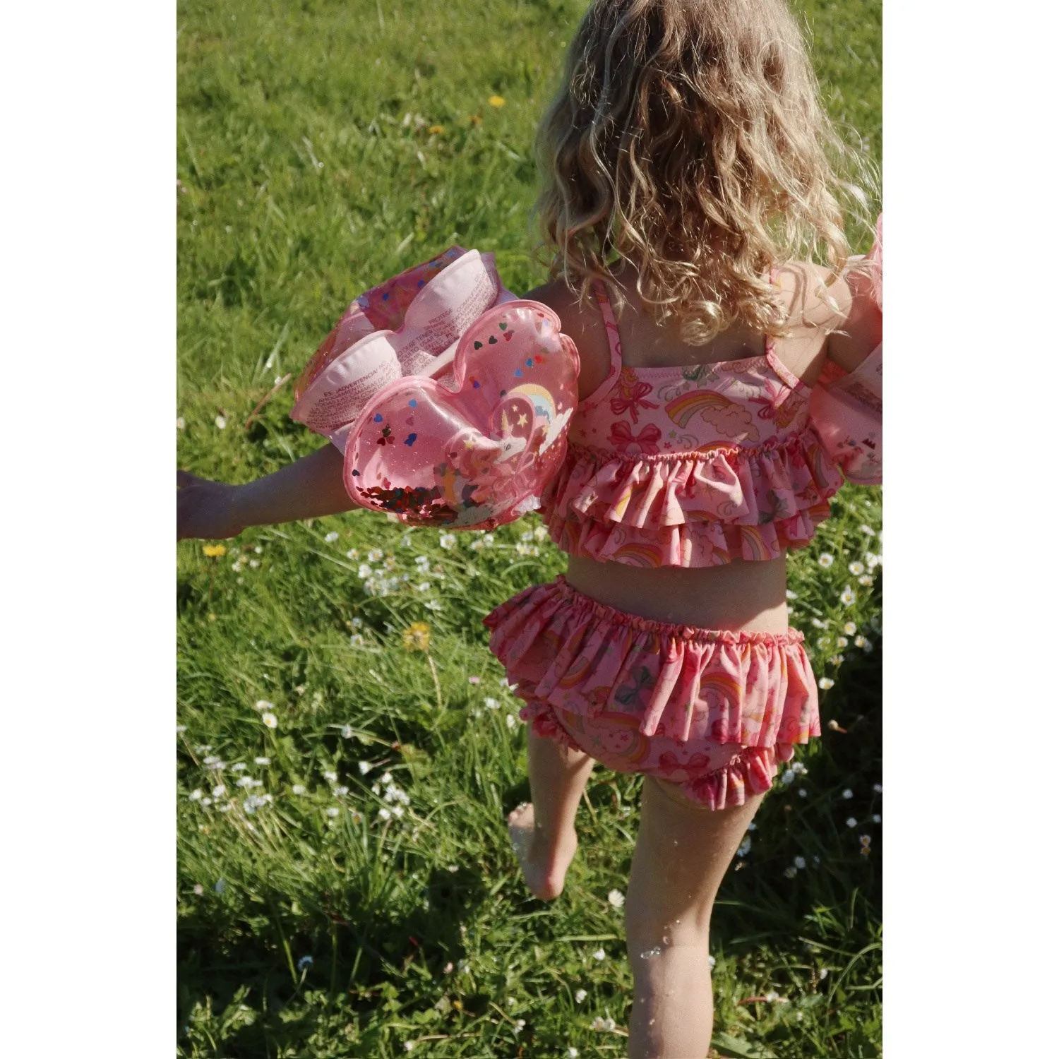 Konges Sljd Rainbow Bow Manuca Frill Bikini Grs