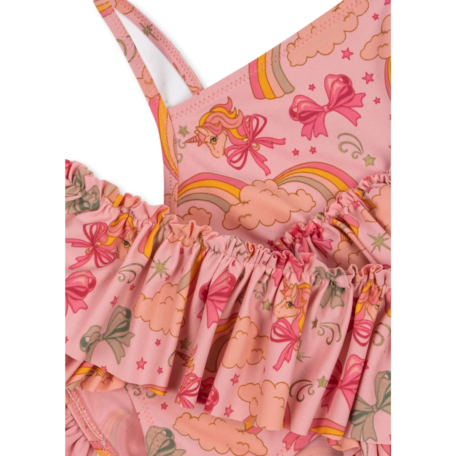 Konges Sljd Rainbow Bow Manuca Frill Bikini Grs