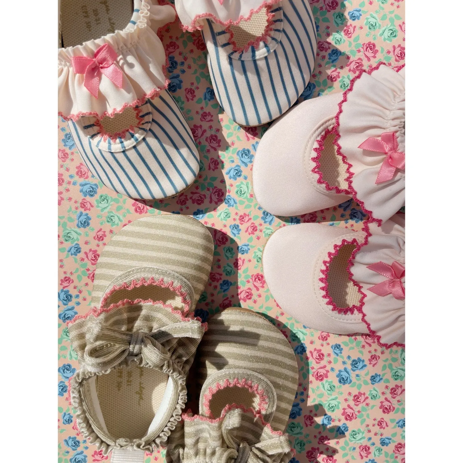 Konges Sljd Soft Pink Kitty Frill Swim Shoes