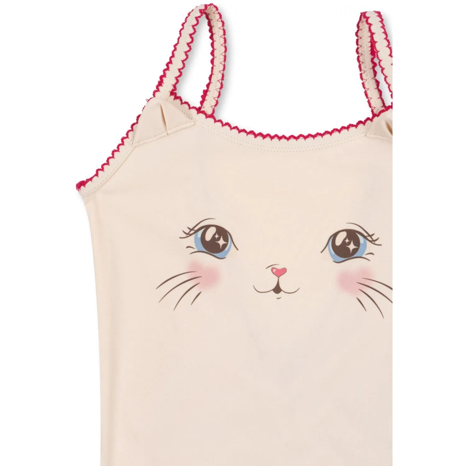 Konges Sljd Soft Pink Kitty Swimsuit Grs