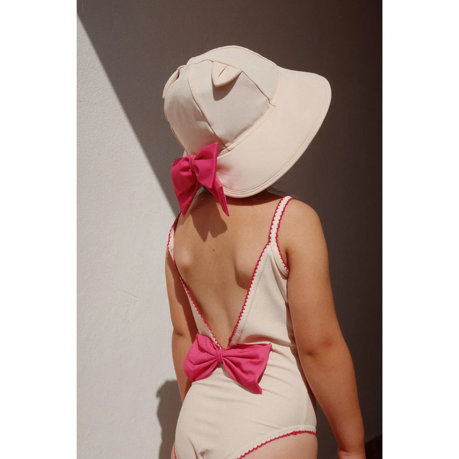 Konges Sljd Soft Pink Kitty Swimsuit Grs
