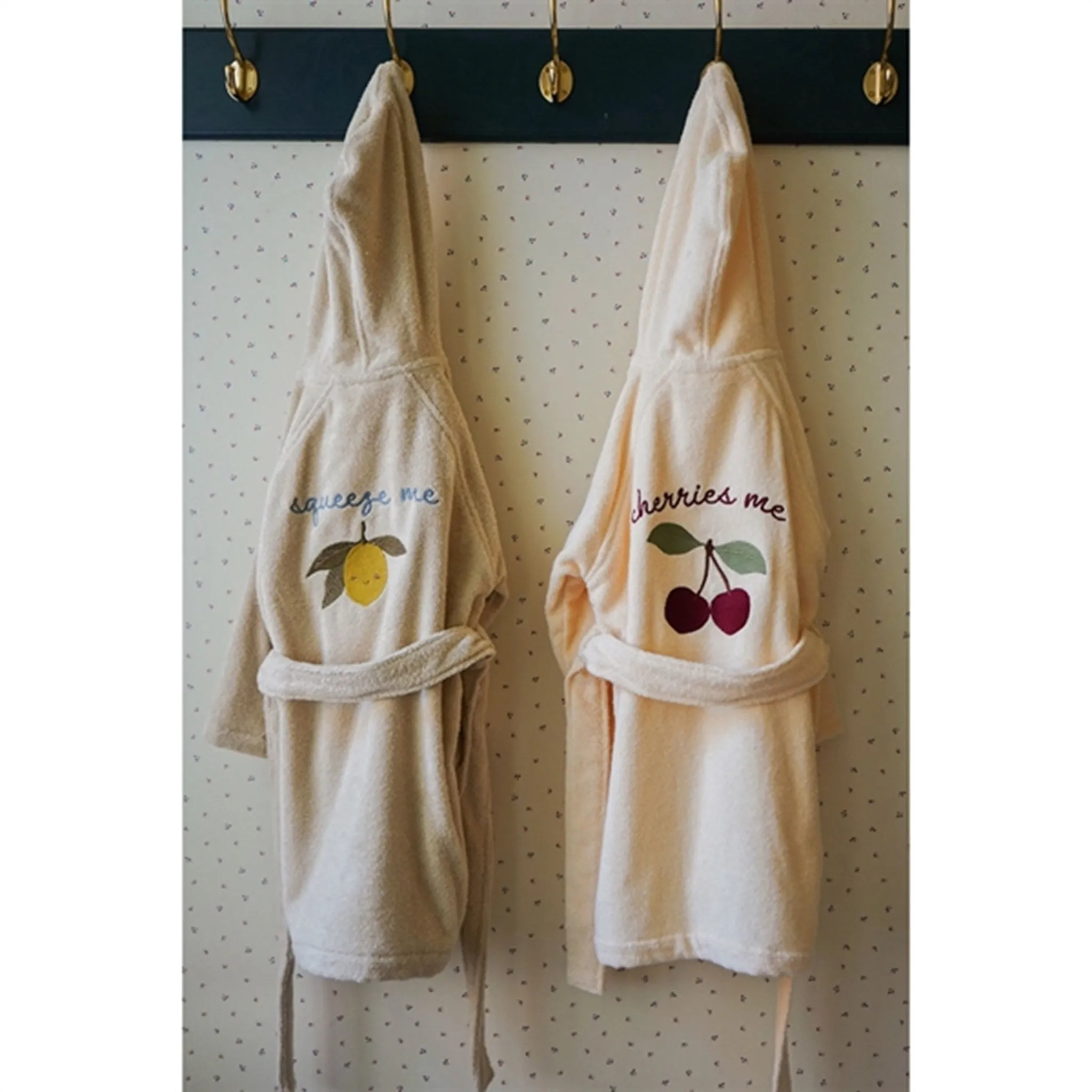 Konges Sljd Terry Bath Robe Cherry