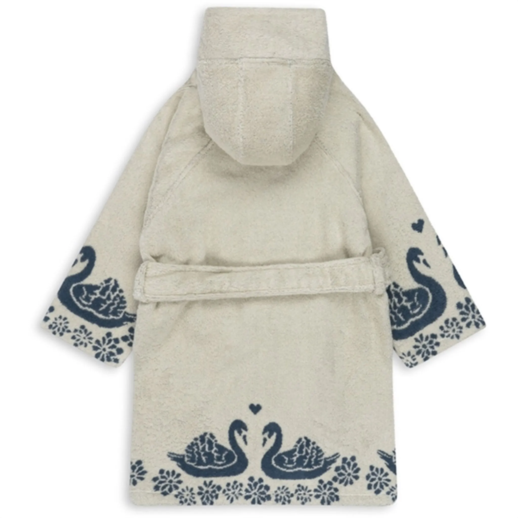 Konges Sljd Terry Bathrobe Jacquard Swan