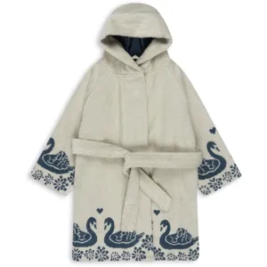 Konges Sljd Terry Bathrobe Jacquard Swan