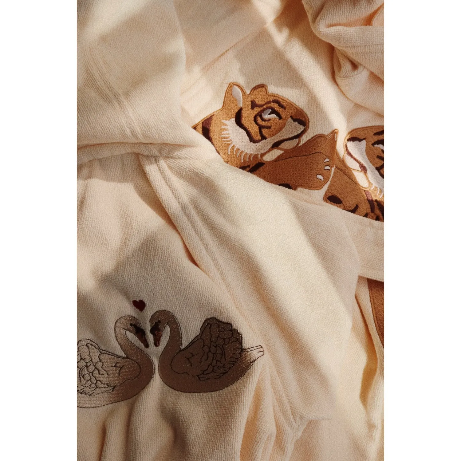 Konges Sljd Terry Bathrobe w. Embroidery Tiger