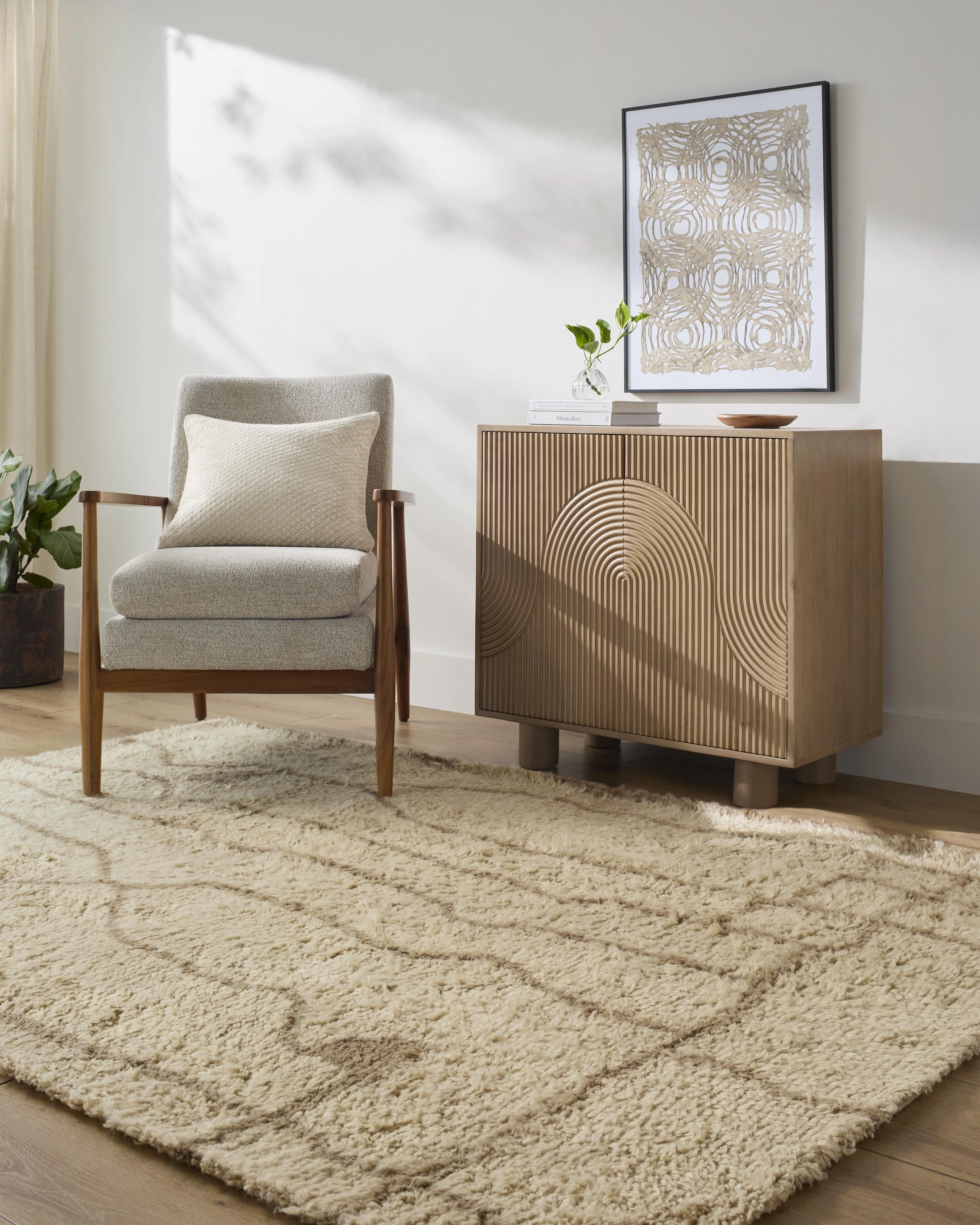 Labra Moroccan Style Hand-Tufted Wool Rug