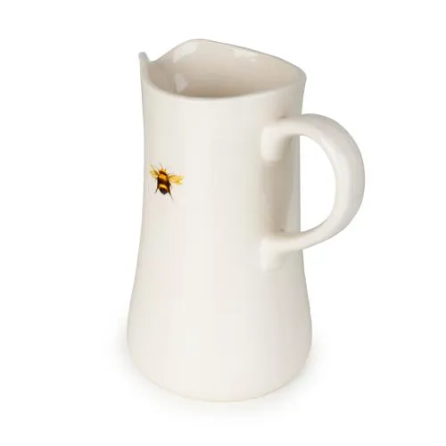 Large Ceramic Jug with Bee Embellishment