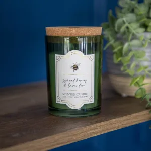 Large Glass Scented Candle with Cork Lid - Bee Orchard Blossom kitchen essentials, utensils set