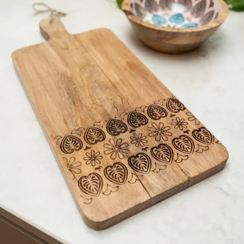 Large Mango Wood Paddle Board with Meze Enamel