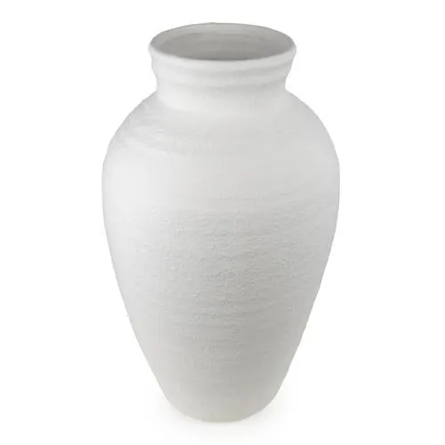 Large Traditional White Vase