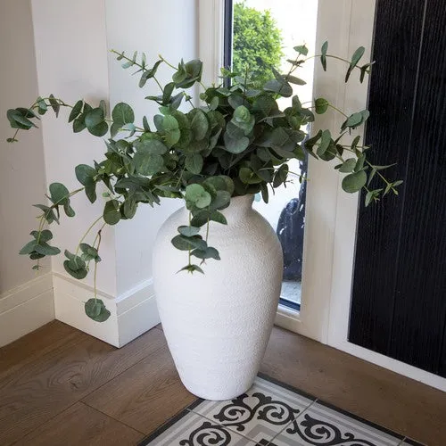 Large Traditional White Vase