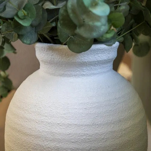 Large Traditional White Vase