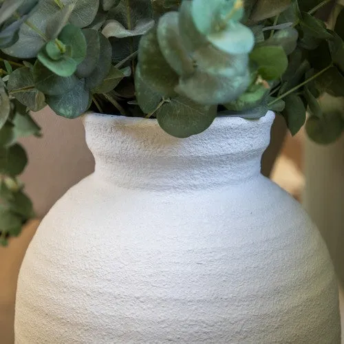 Large Traditional White Vase