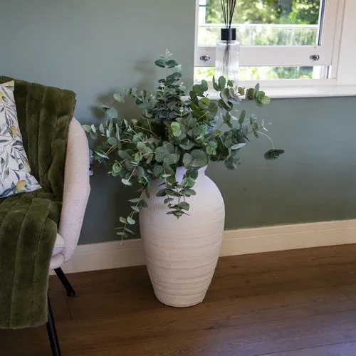 Large Traditional White Vase