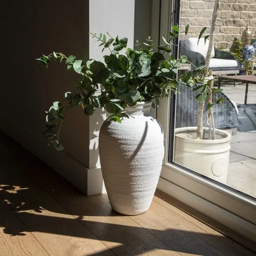Large Traditional White Vase