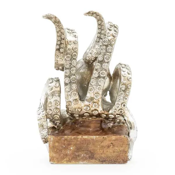 Lavish Octopus Bookends Silver