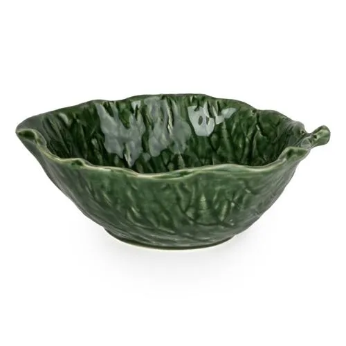 Leaf-Shaped Ceramic Bowl - Green - 17cm kitchen essentials, utensils set