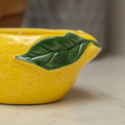 Lemon Ceramic Candle Mediterranean Lemon & Sicilian Basil Scent