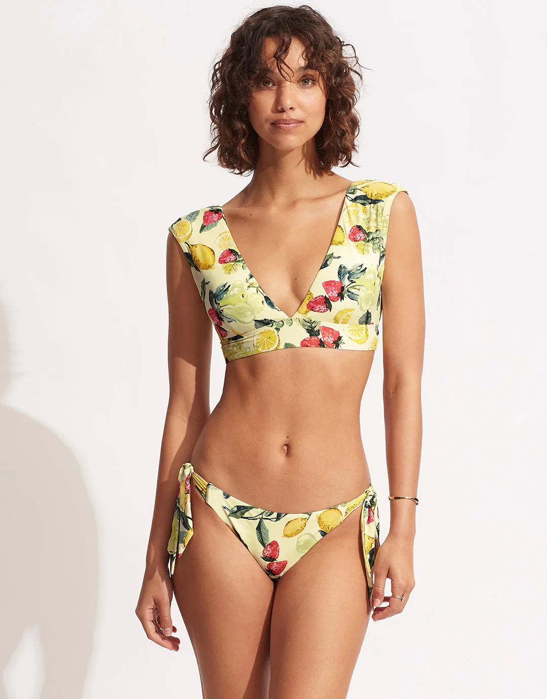 Lemoncello Cap Sleeve Bikini Top - Lemoncello