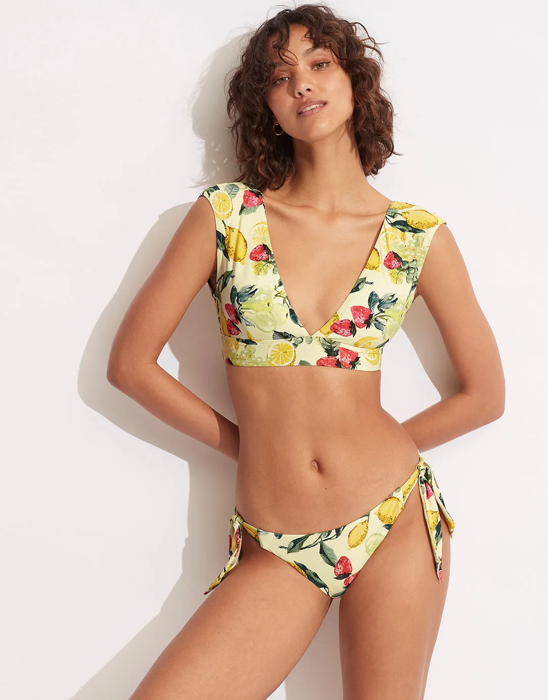 Lemoncello Tie Side Bikini Pant - Lemoncello