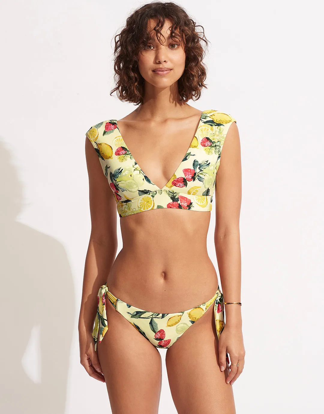 Lemoncello Tie Side Bikini Pant - Lemoncello