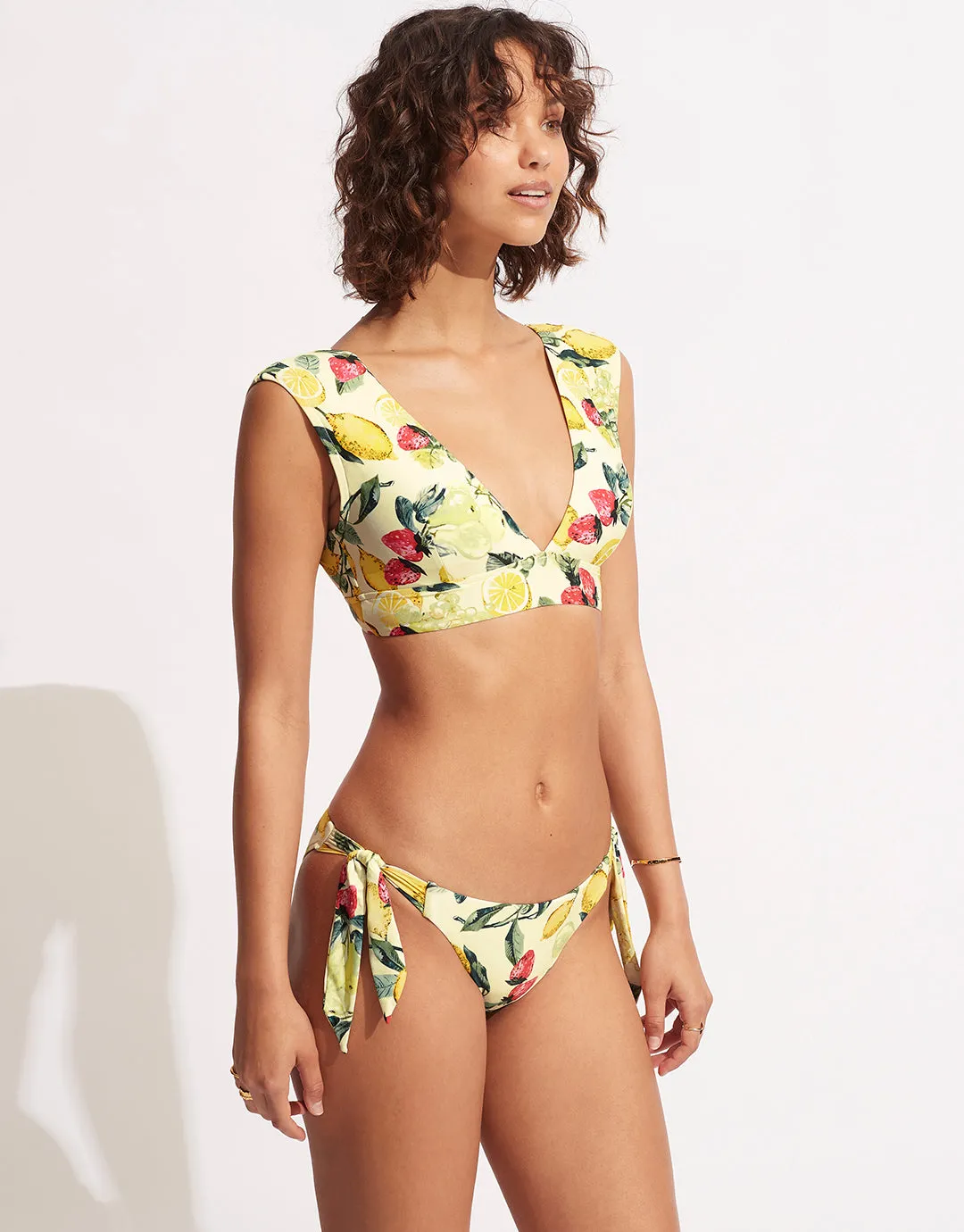 Lemoncello Tie Side Bikini Pant - Lemoncello