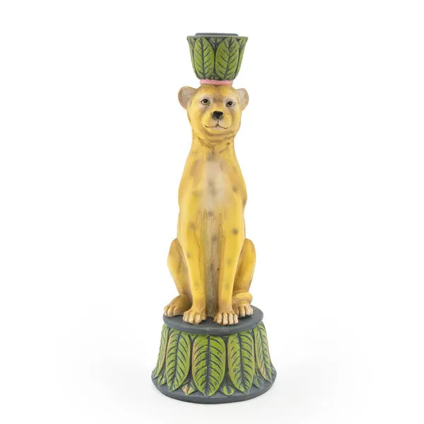 Leopard Design- Dining Candleholder