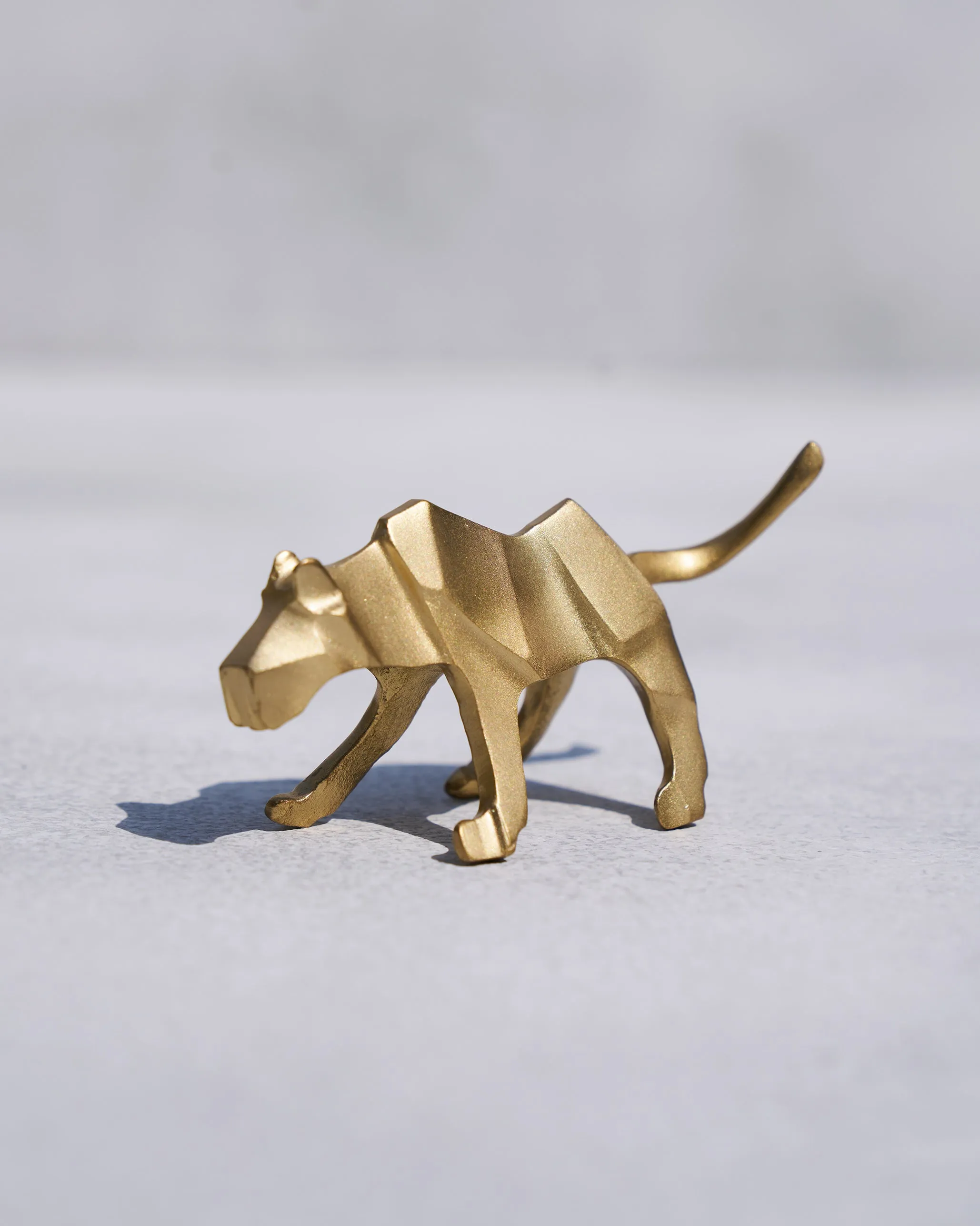 Leopard Origami dinnerware set, ceramic plates