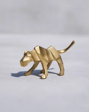 Leopard Origami dinnerware set, ceramic plates