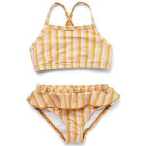 Liewood Norma Bikini Set Stripe Peach Sandy Yellow Mellow