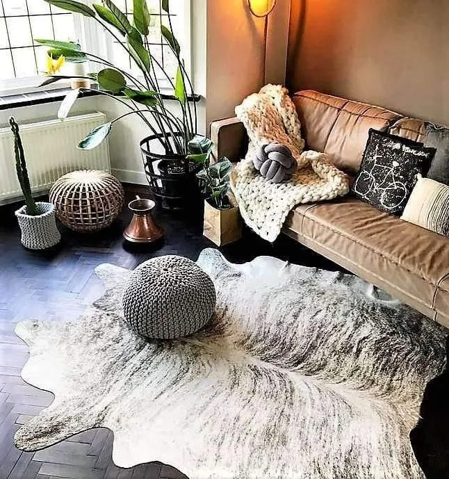 Light Brindle Brazilian Cowhide Rug
